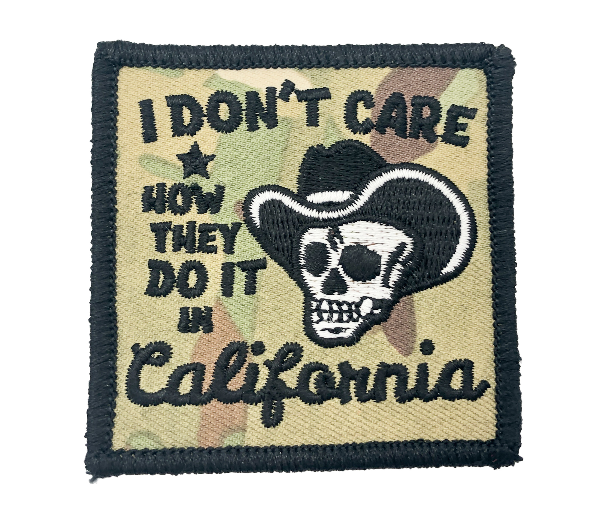 VLMS_Patch_I DON'T CARE CALIFORNIA