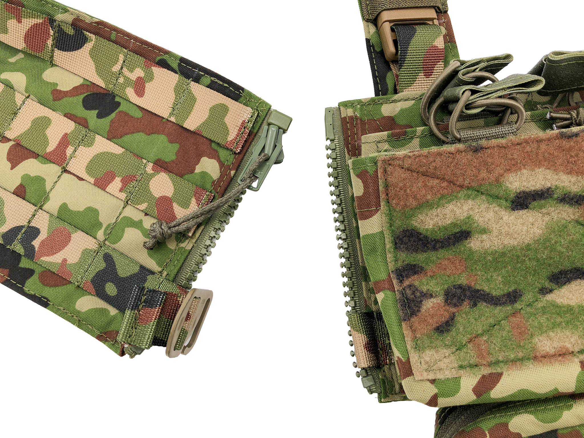 TAYLOR&STONER TS19 Chest Rig Six AR improved Zipper Custom & FRONT PACK ...